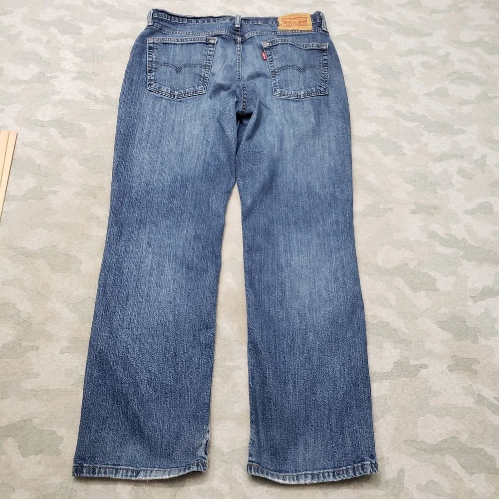 Levi's 514 Jeans Mens 34x30 Blue Straight Leg Denim Medium Wash Workwear Outdoor